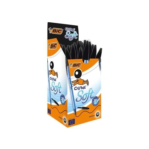 Bic Tükenmez Kalem Cristal Soft Siyah 50 Lİ