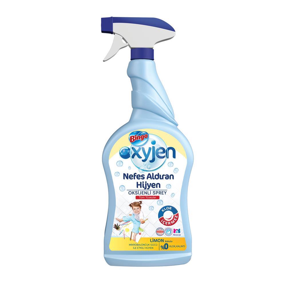 Bingo Oksijen Çok Amaçlı Temizleyici Sprey Limon Kokulu 750 ml