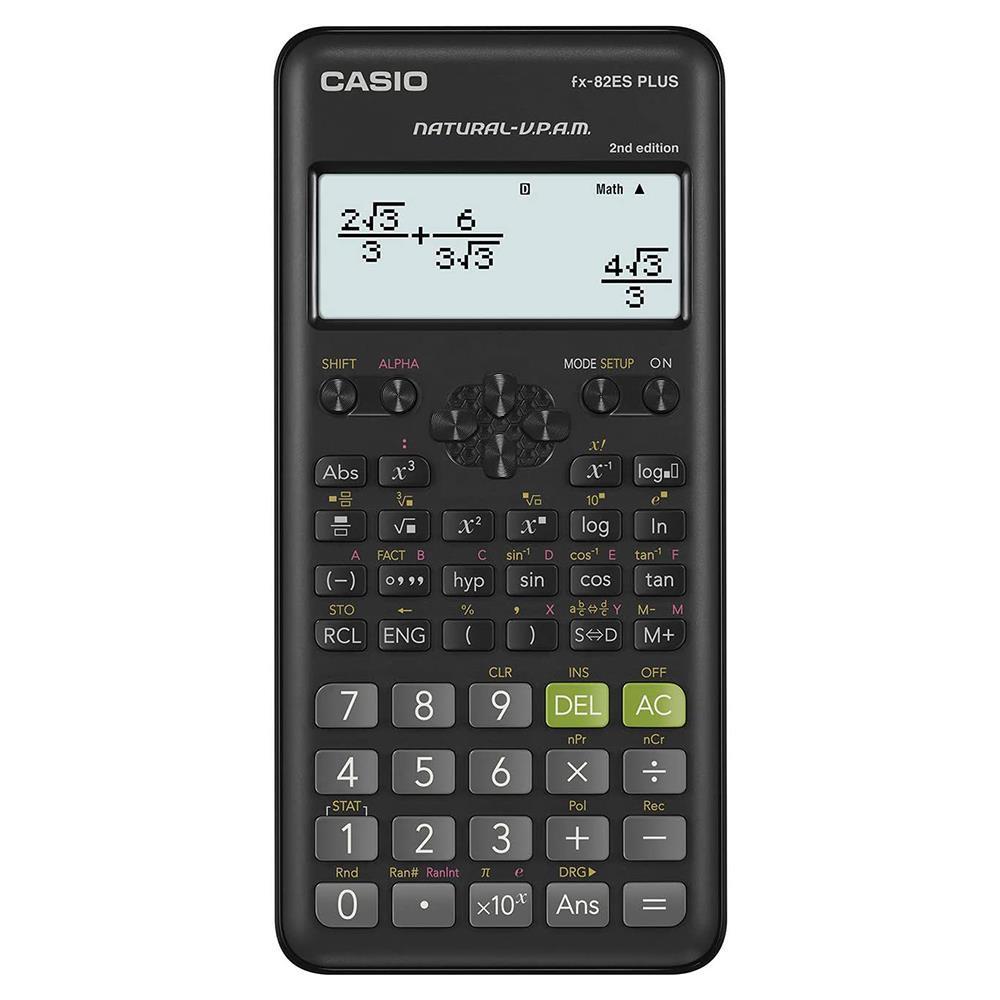 Casio FX-82ES Plus Bilimsel Fonksiyonlu Hesap Makinesi 12 Haneli 252 Fonksiyon