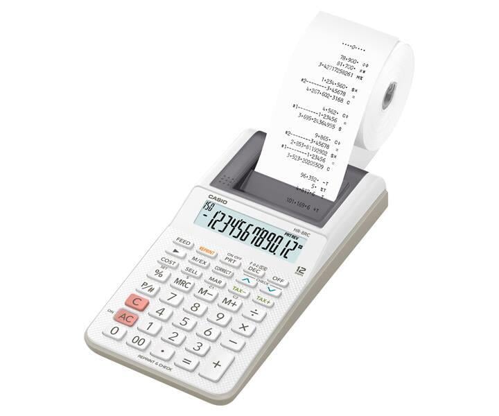 CASIO HESAP MAKİNASI ŞERİTLİ HR-8 RC