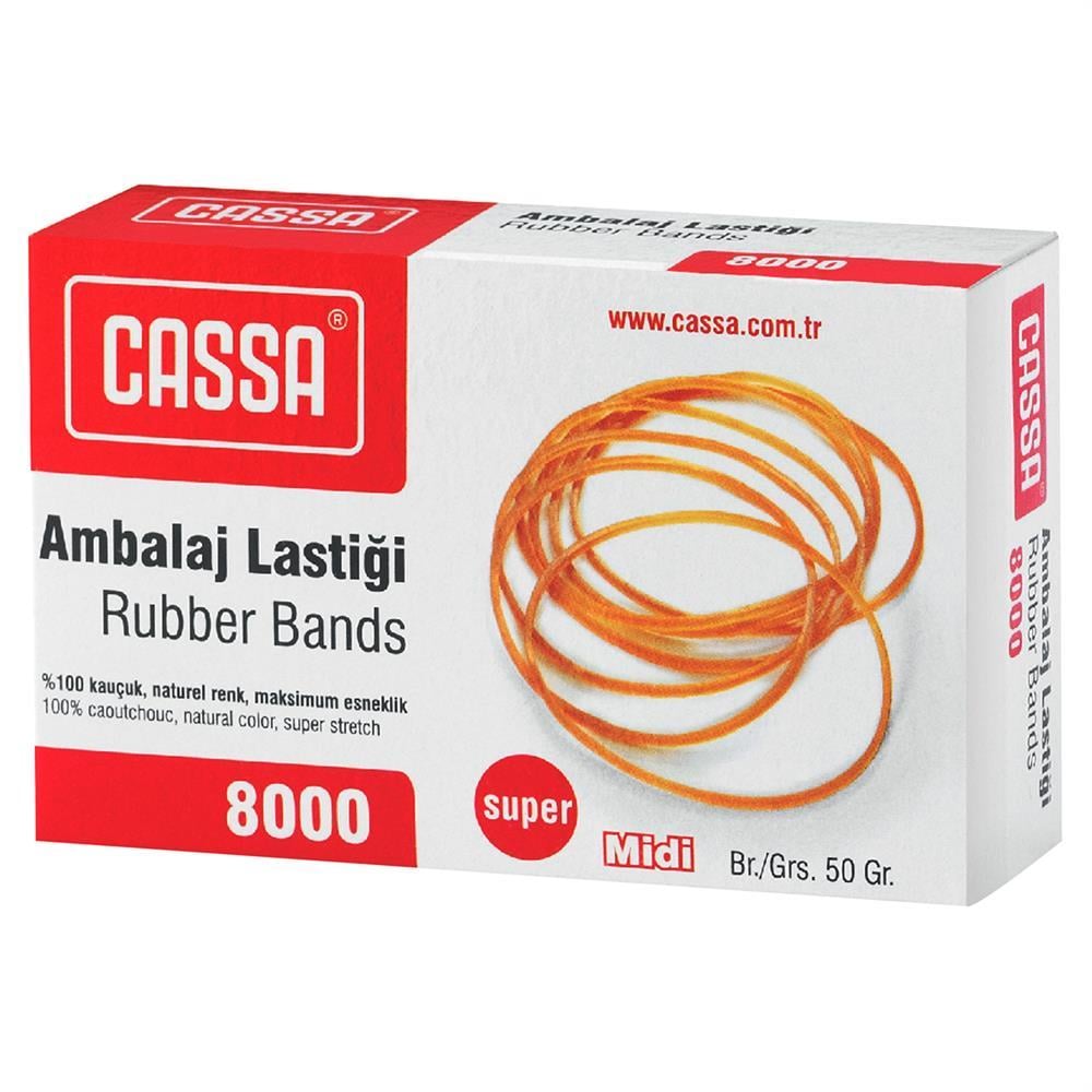 Cassa 8000 Ambalaj Lastiği %100 Kauçuk 50 g - Standart