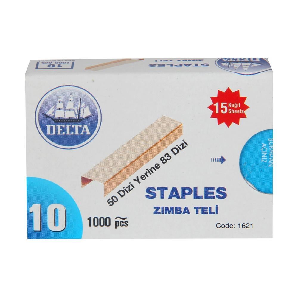Delta Zımba Teli No 10 1.000 Adet - Sarı