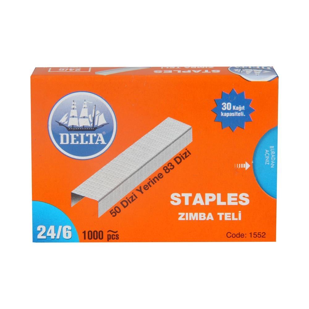 Delta Zımba Teli No 24/6 1.000 Adet - Beyaz
