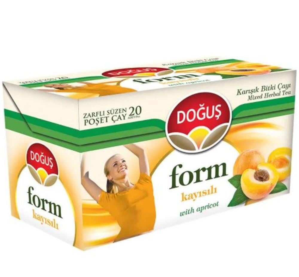 Doğuş Form Bitki Çayı Kayısılı 20'li Kutu