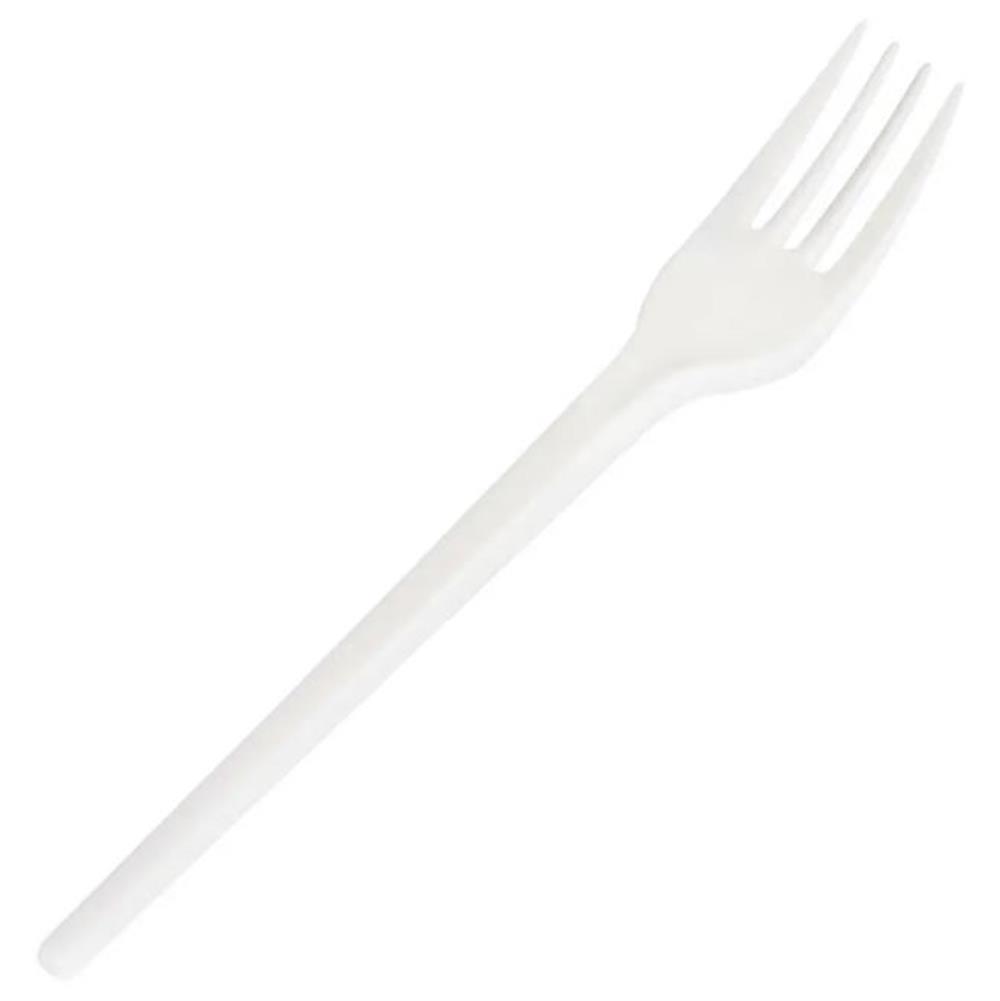 Ece Eko Plastik Çatal Beyaz 100'lü Paket