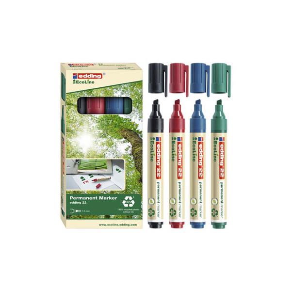 EDDİNG 22 ECOLINE PERMANENT MARKÖR 4'LÜ SET