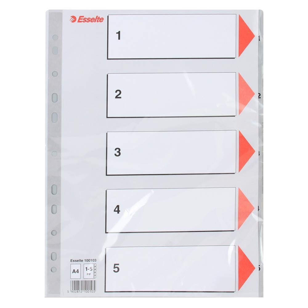 Esselte 10010315 Seperatör A4 1-5 Rakam