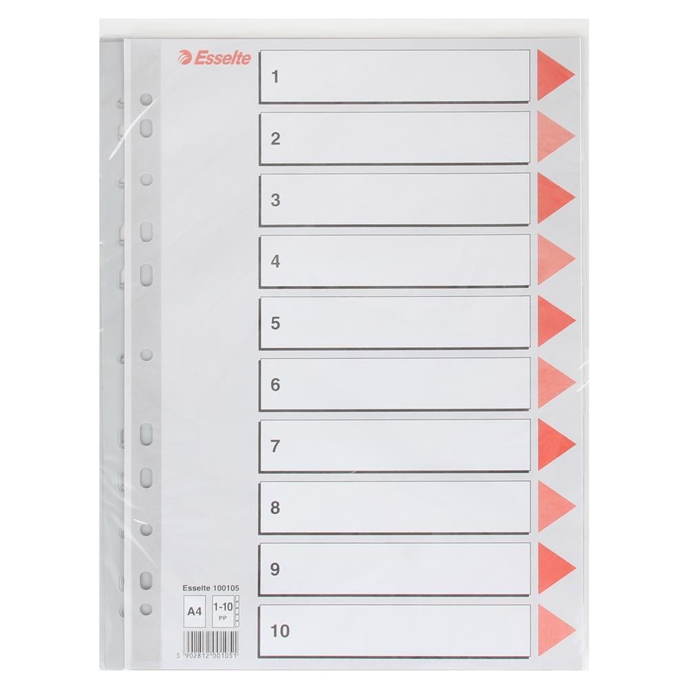 Esselte 10010515 Seperatör A4 1-10 Rakam