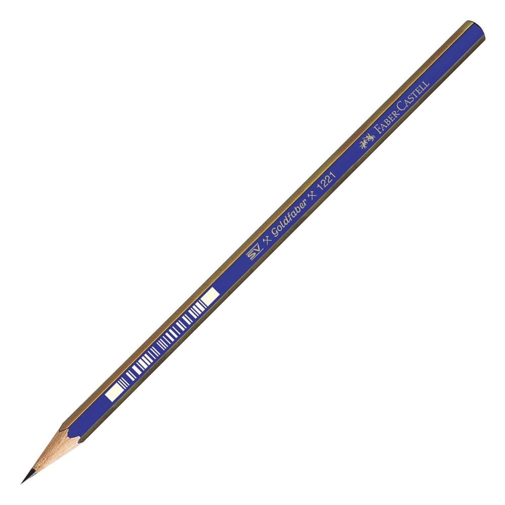 Faber Castell 1221 Köşeli Dereceli Kurşun Kalem 5B