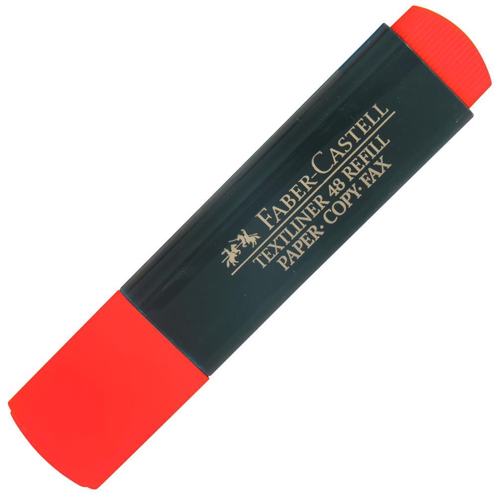 Faber Castell 1548 Fosforlu Kalem - Kırmızı