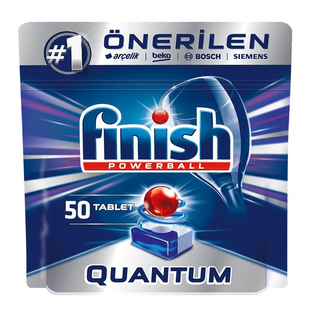Finish Powerball Quantum Bulaşık Makinesi Tableti 50 Adet