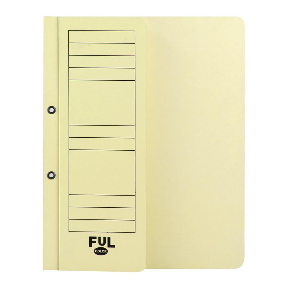 Ful Color 05114 Yarım Kapak Dosya Karton A4 50 Adet - Sarı