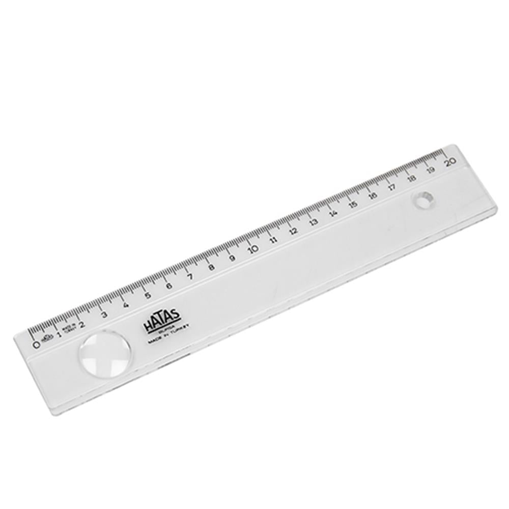 Hatas 0151 Mercekli Geniş Büro Cetveli 20 cm