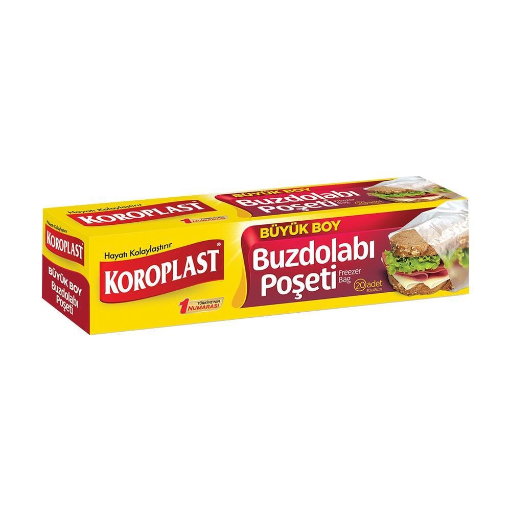 Koroplast Buzdolabı Poşeti Büyük Boy 30 x 45 cm 20 Adet