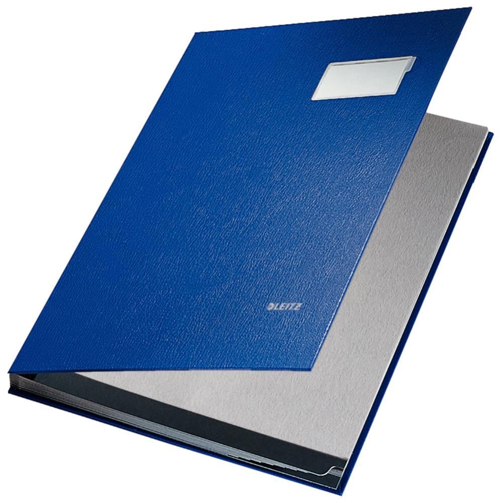 Leitz L5701 İmza Dosyası 10 Bölmeli - Mavi