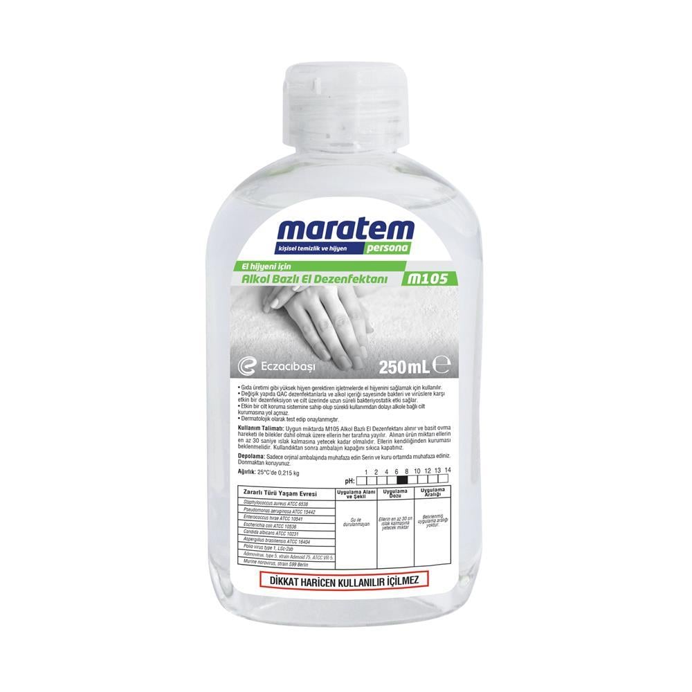 Maratem M105 Alkol Bazlı El Dezenfektanı 250 ml