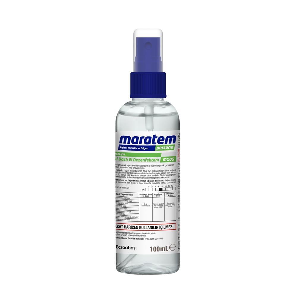 Maratem M105 Alkol Bazlı El Dezenfektanı - 100 ml