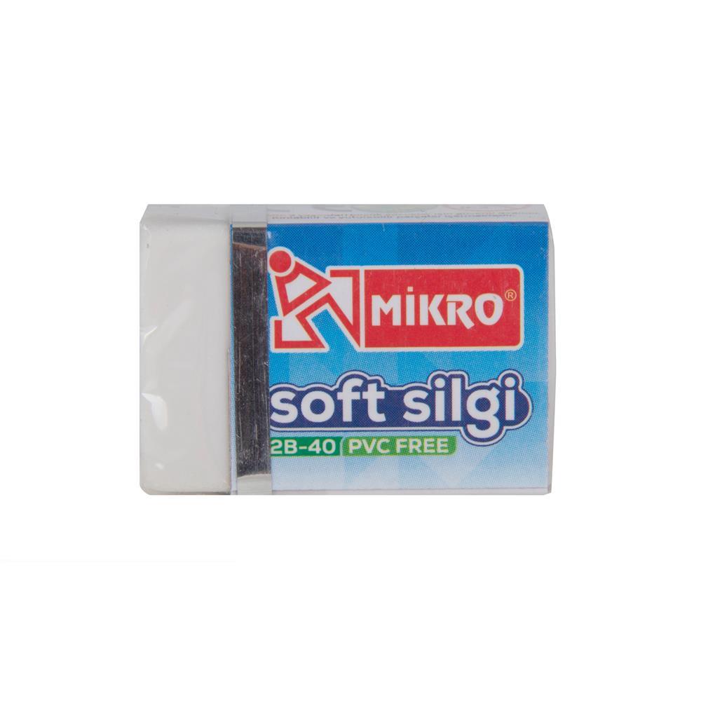 Mikro 2B-40 Soft Silgi - Beyaz