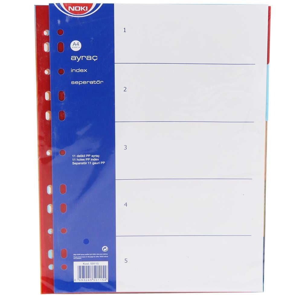 Noki 59115 Seperatör A4 5 Renk