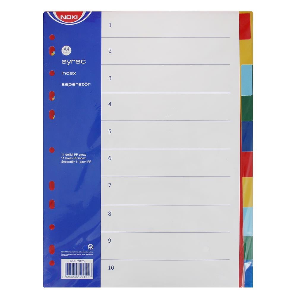 Noki 59125 Seperatör A4 2 x 5 Renk