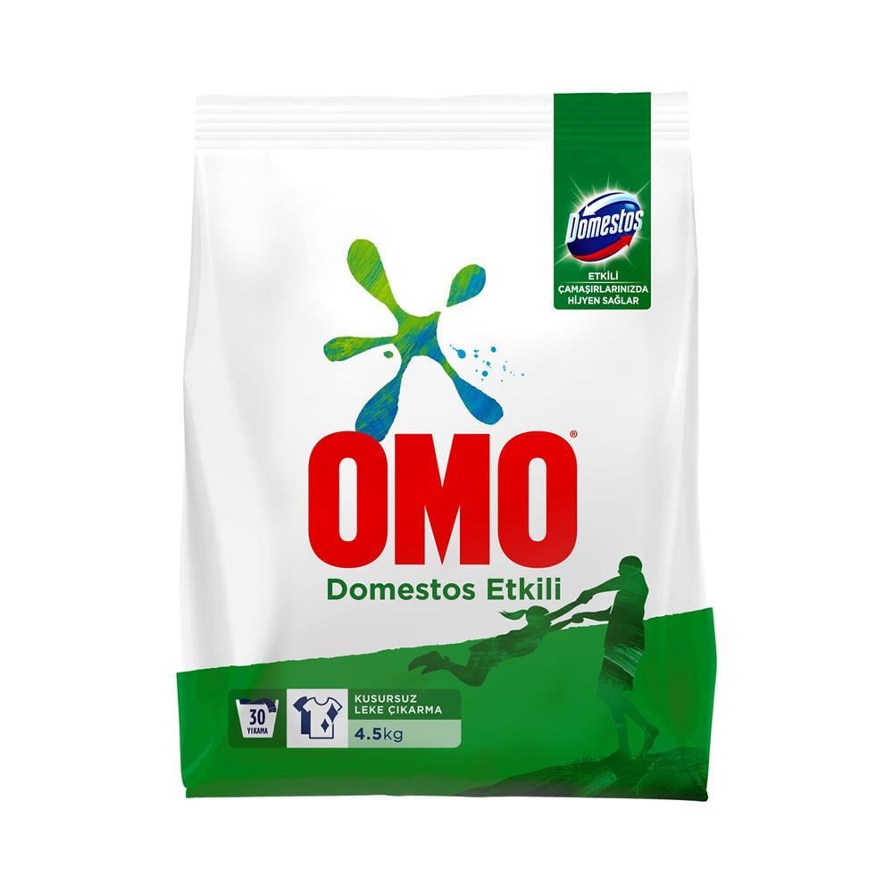 Omo Matik Domestos Etkili Toz Çamaşır Deterjanı Renkli ve Beyaz 4.5 kg - 30 Yıkama