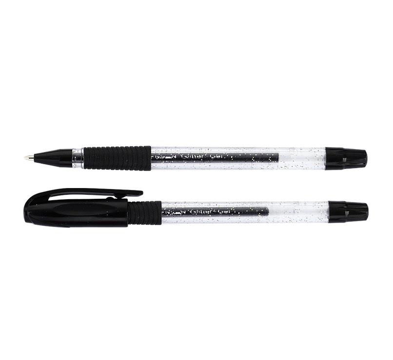 PENSAN GLITTER SİMLİ JEL KALEM 1 MM SİYAH