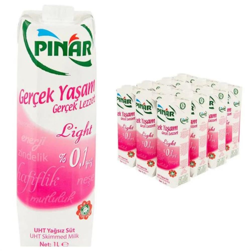 Pınar Süt Light 1 lt 12'li Paket