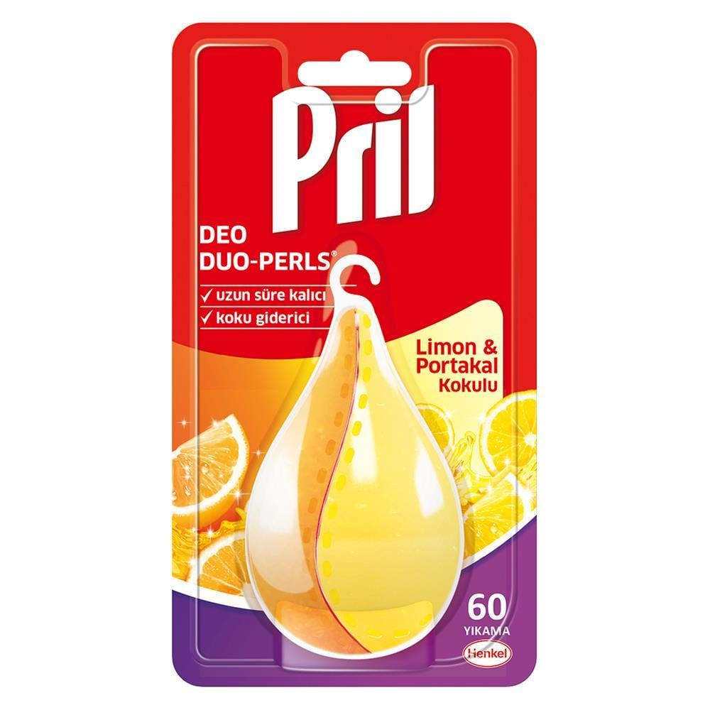 Pril Deo Perls Bulaşık Makinesi Kokusu Limon ve Portakal Kokulu 60 Yıkama 20.5 g