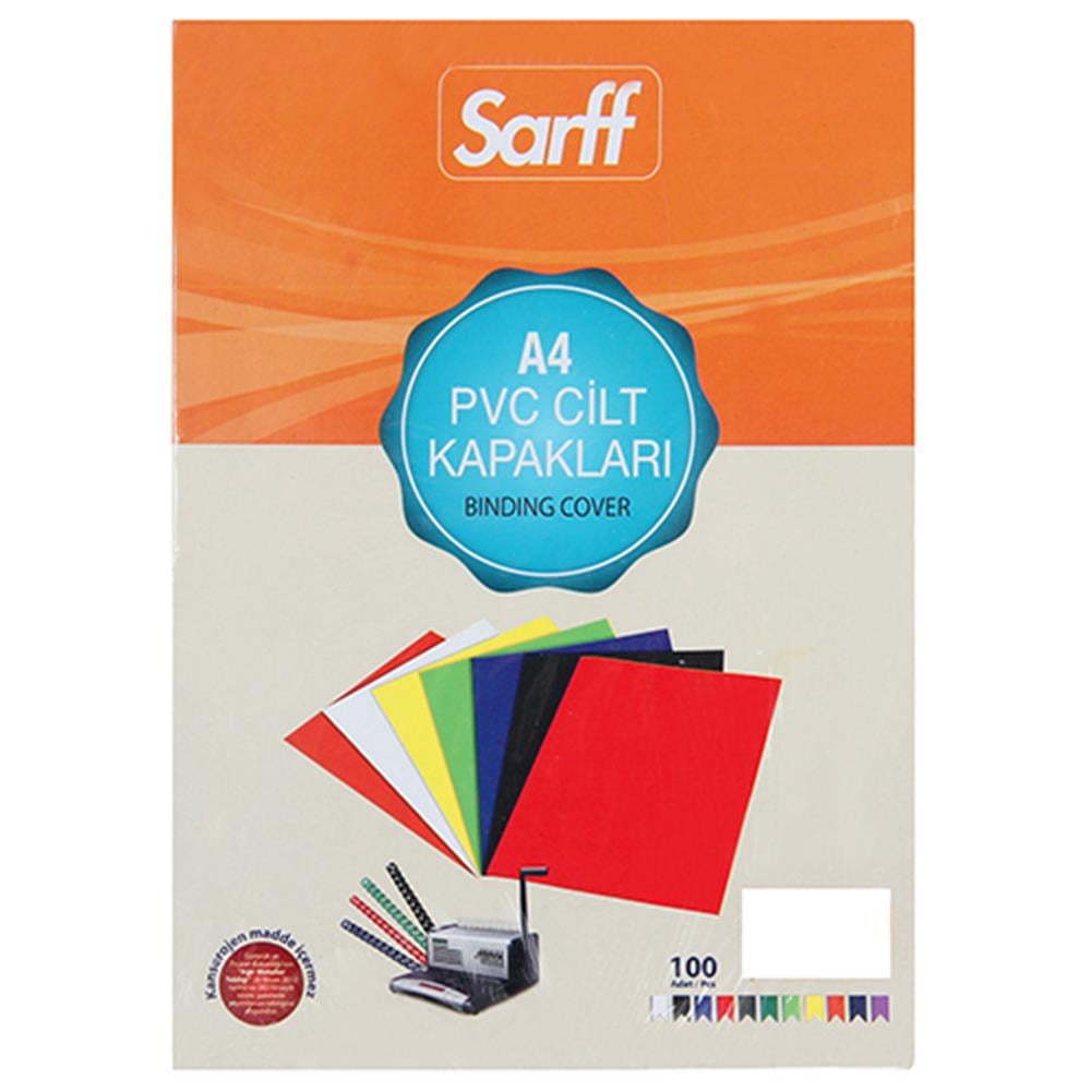 Sarff Cilt Kapağı PVC 160 Micron A3 100 Adet - Şeffaf Renkli