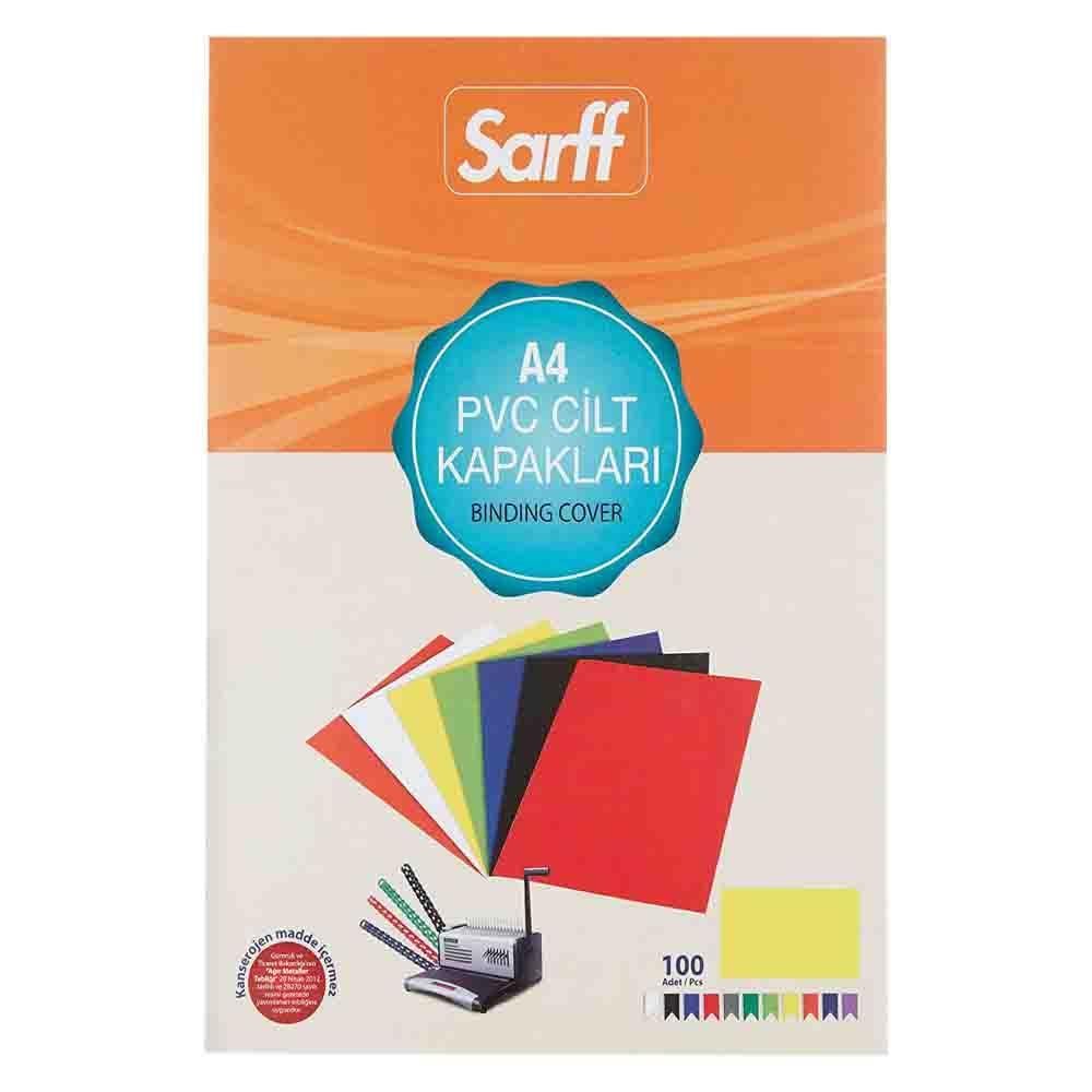 Sarff Cilt Kapağı PVC 160 Micron A4 100 Adet - Sarı