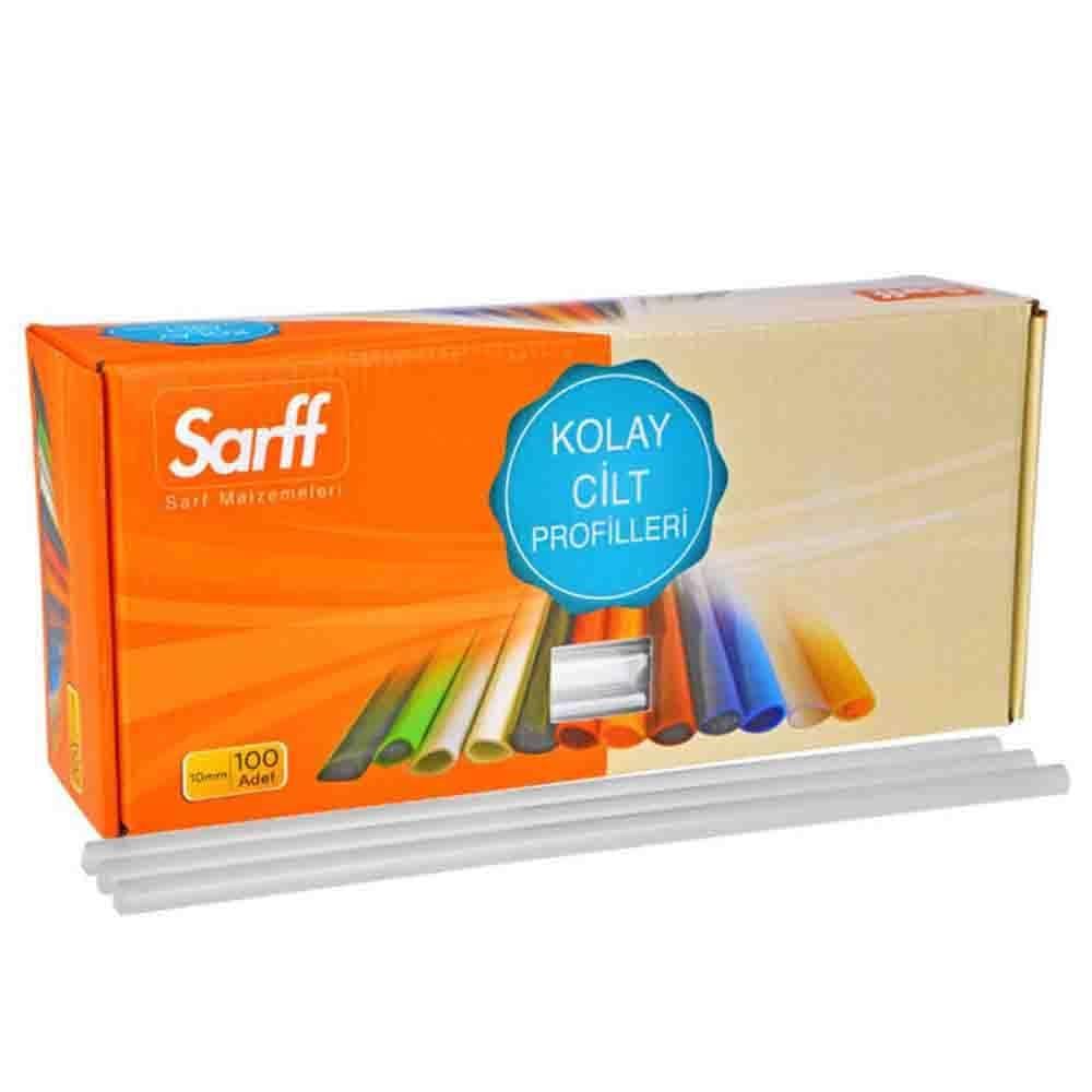 Sarff Oval Sırtlık PVC 10 mm 100 Adet - Şeffaf