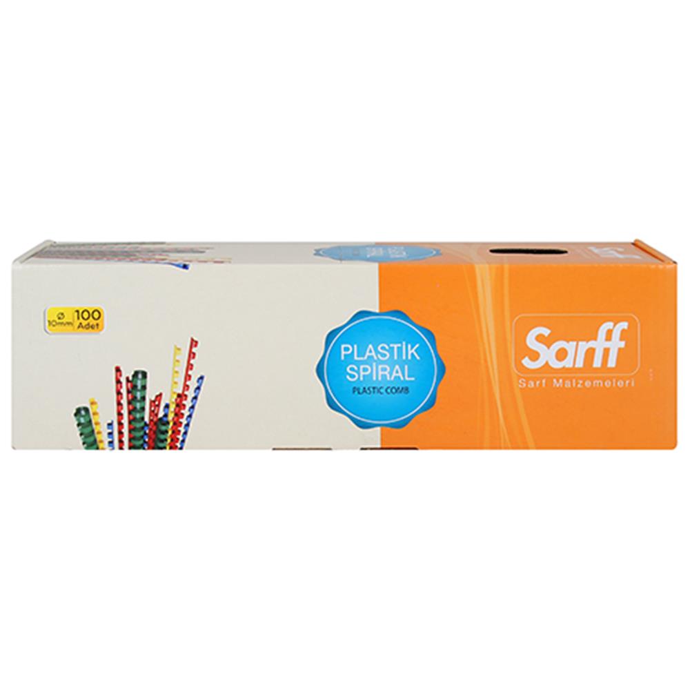 Sarff Plastik Spiral 10 mm 100 Adet - Siyah