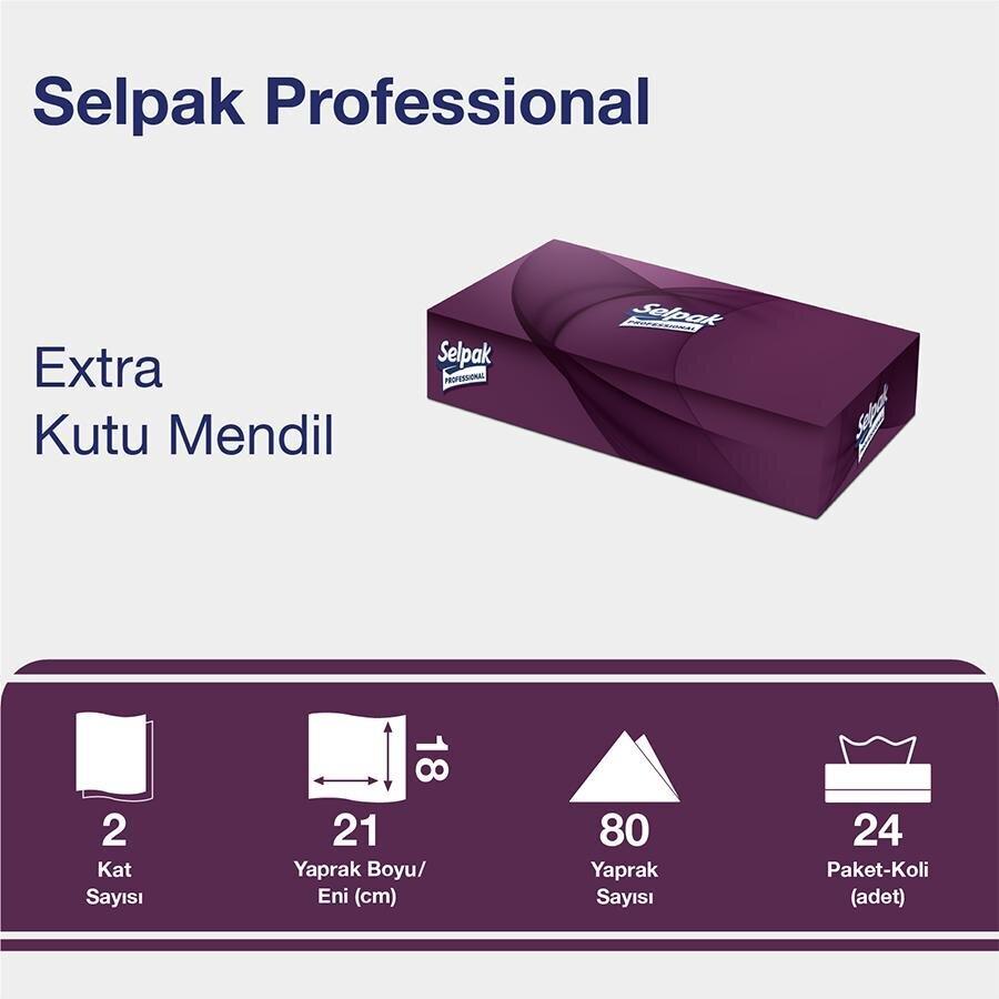 Selpak Professional Kutu Mendil 80 Yaprak