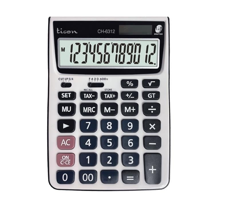 TİCON HESAP MAKİNASI CH-6312 12 HANE