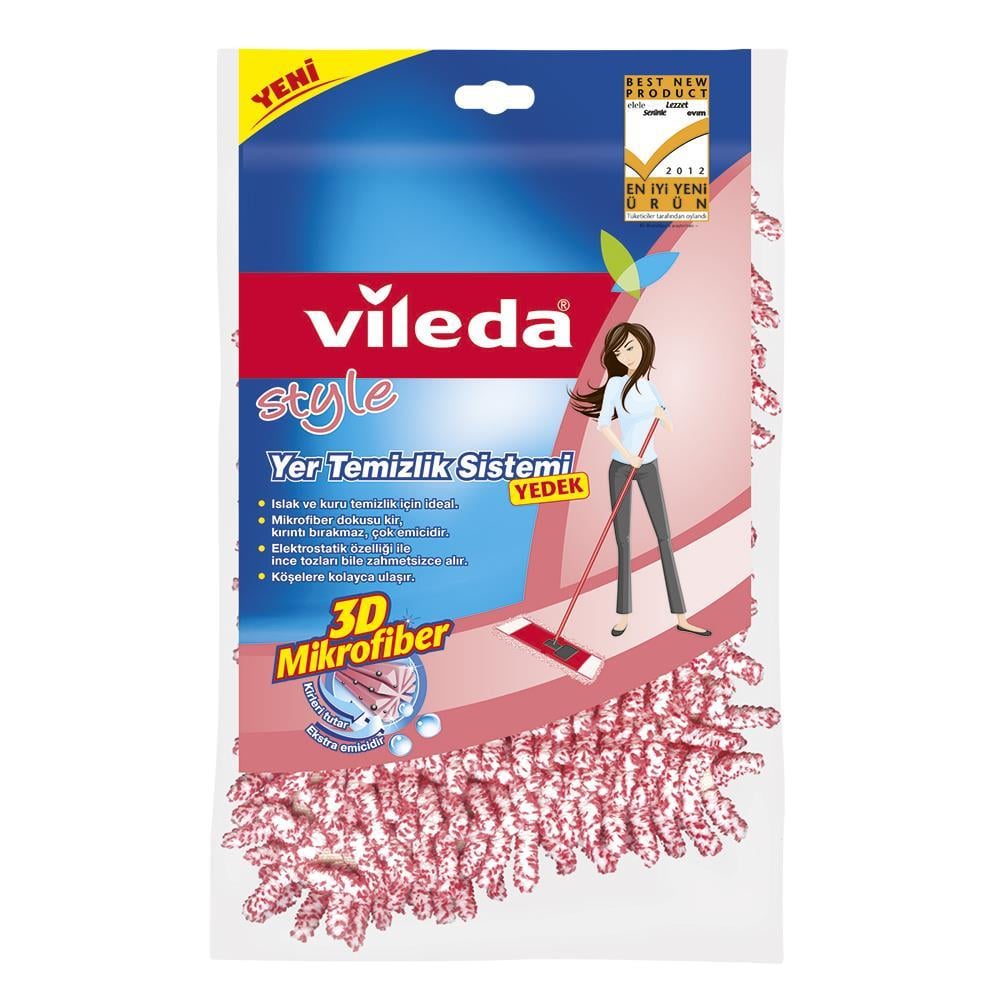 Vileda Style Nemli Mop 47 cm - Kırmızı