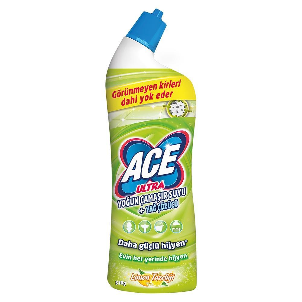 Ace Ultra Power Jel Kıvamlı Çamaşır Suyu Limon Kokulu 810 g