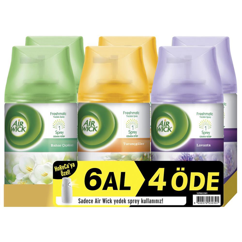 Air Wick Freshmatic Oda Kokusu Sprey 250 ml 6 Al 4 Öde - Karışık