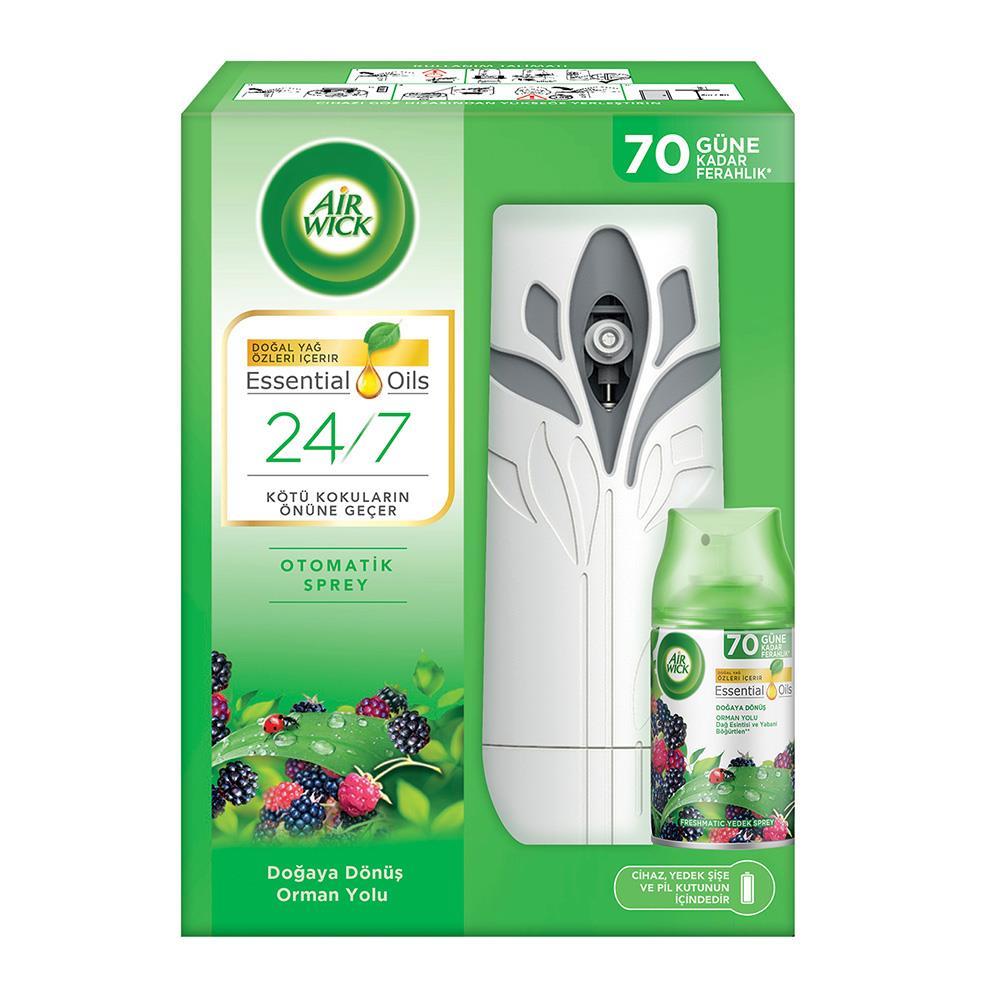 Air Wick Freshmatik Koku Makinesi Beyaz + Yedek Oda Kokusu 250 ml - Orman Yolu