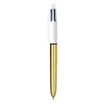 Bic 4 Colours Shine Tükenmez Kalem Altın Gövde