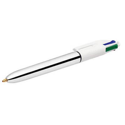 Bic 4 Colours Shine Tükenmez Kalem Gümüş Gövde