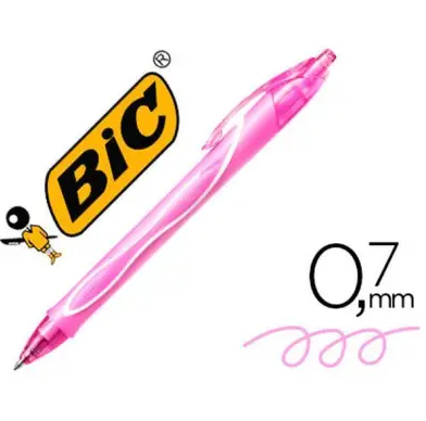 Bic Basmalı Jel Kalem Gelocıty Hızlı Kuruyan Pembe