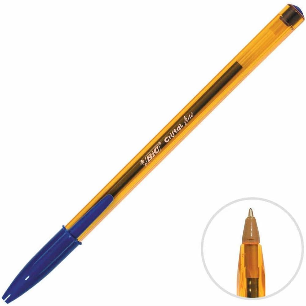 Bic Cristal Fine Tükenmez Kalem 0.8 mm Uçlu - Mavi