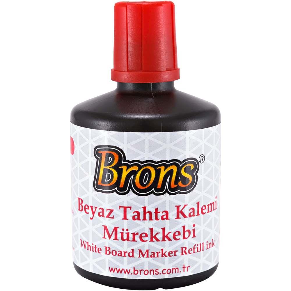 BRONS BOARD MARKER MÜREKKEBİ KIRMIZI 100 CC