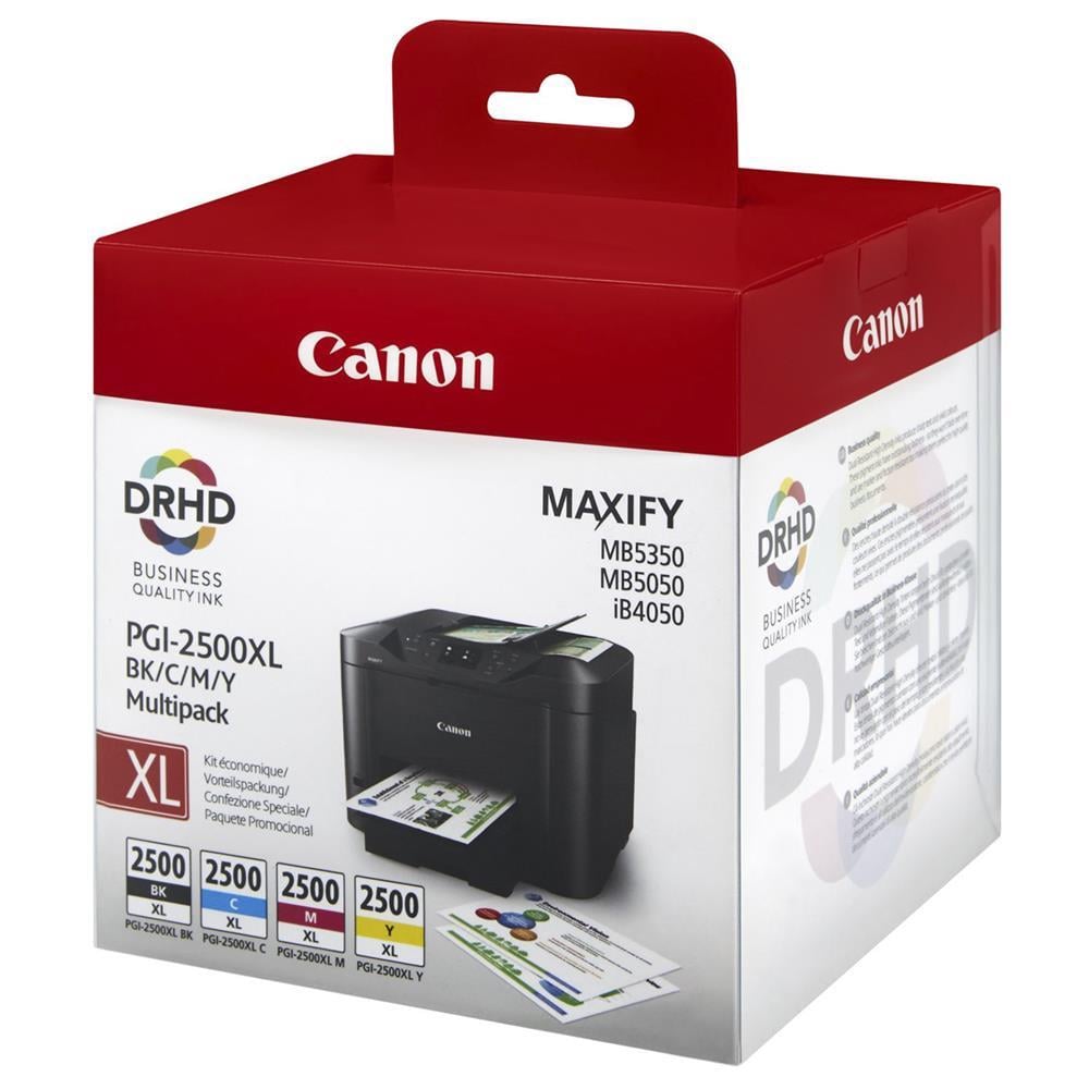 Canon PGI-2500XL (9254B004) Mürekkep Kartuş 2.500 / 1.500 / 1.755 Sayfa - Dört Renkli