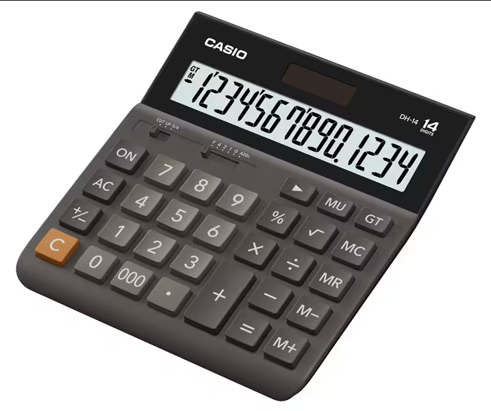 CASIO HESAP MAKİNASI DH-14 BK
