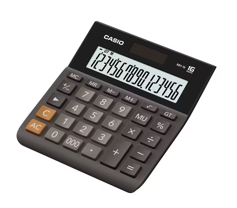 CASIO HESAP MAKİNASI MH-16 BK