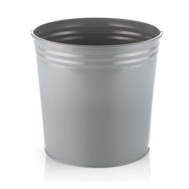 Cassa Çöp Kovası Metal 10lt Gümüş