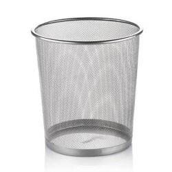 Cassa Çöp Kovası Metal Fileli 10lt Gümüş