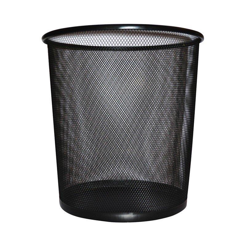 Cassa Çöp Kovası Metal Fileli 10lt Siyah