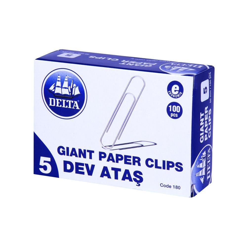Delta 180 Ataş 50 mm No5 100 Adet - Metalik Gri